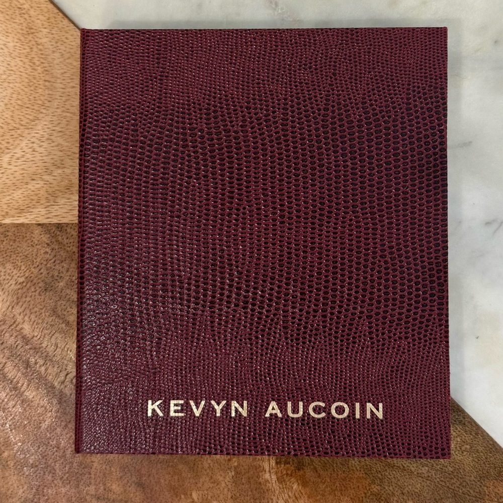 Kevyn Aucoin “The Contour Book” with Burgundy Snake print Cover